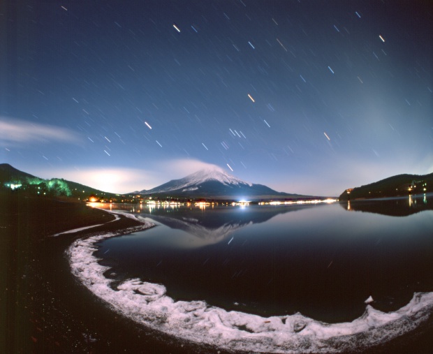 07_冬の山中湖と逆さ富士